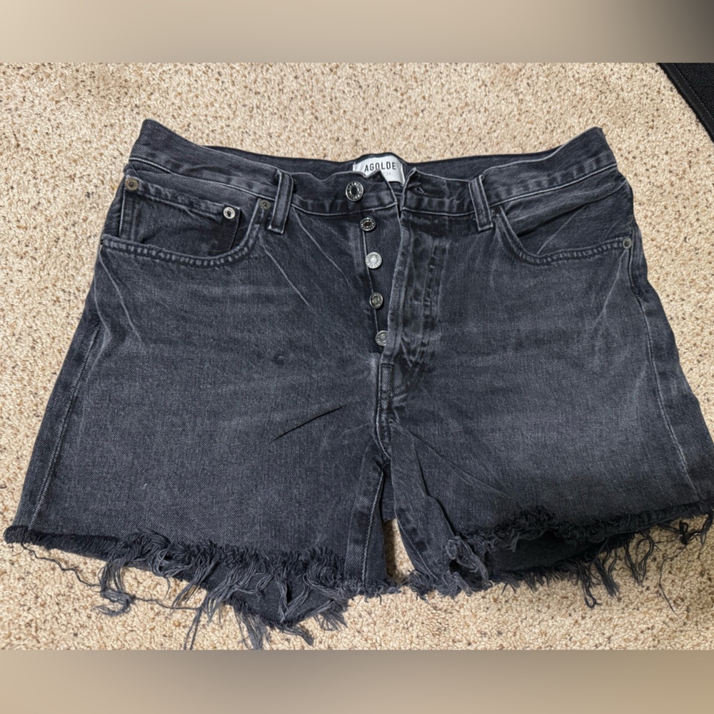 Agolde Charcoal Jean Shorts